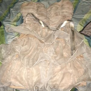 Leopard print dress with silver belt